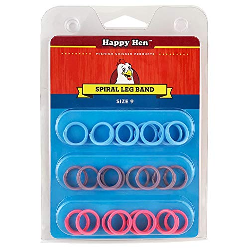 Happy Hen Treats Spiral Leg Bands For Pets, Size 9 #TOP4