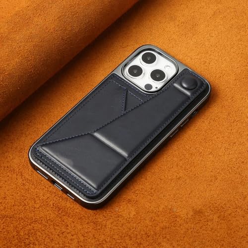 Étui portefeuille en cuir pour iPhone 12 / 13 / 14 / 15, protégez votre écran avec béquille