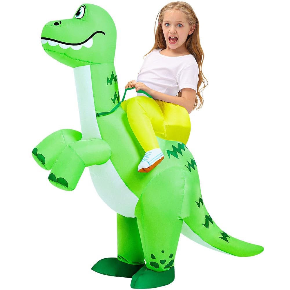 Snapklik.com : Dinosaur Costume Kids Inflatable Costume Blow Up T-rex ...
