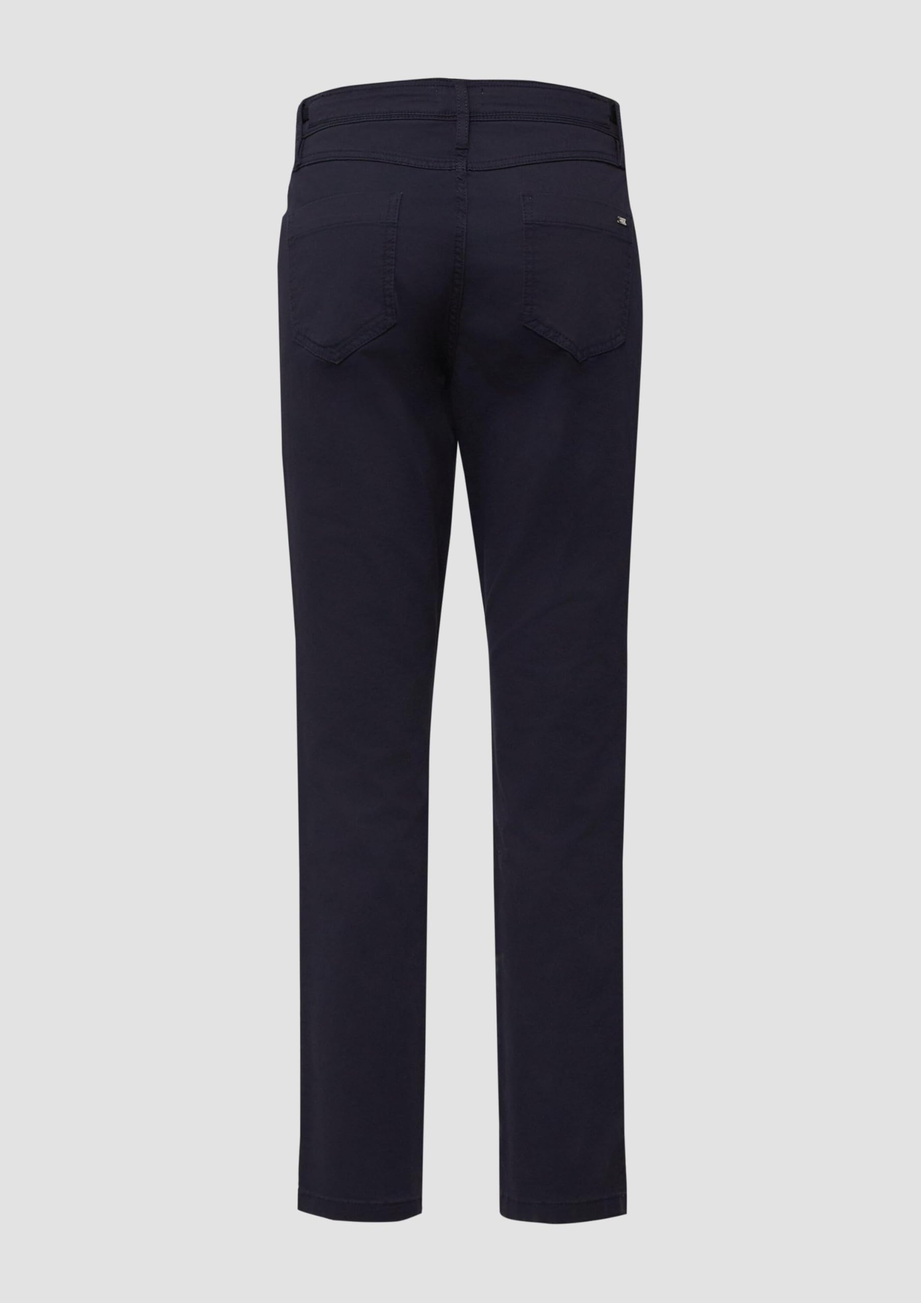 s.Oliver Damen Chino Hose Slim Fit-Hose aus Baumwollsatin