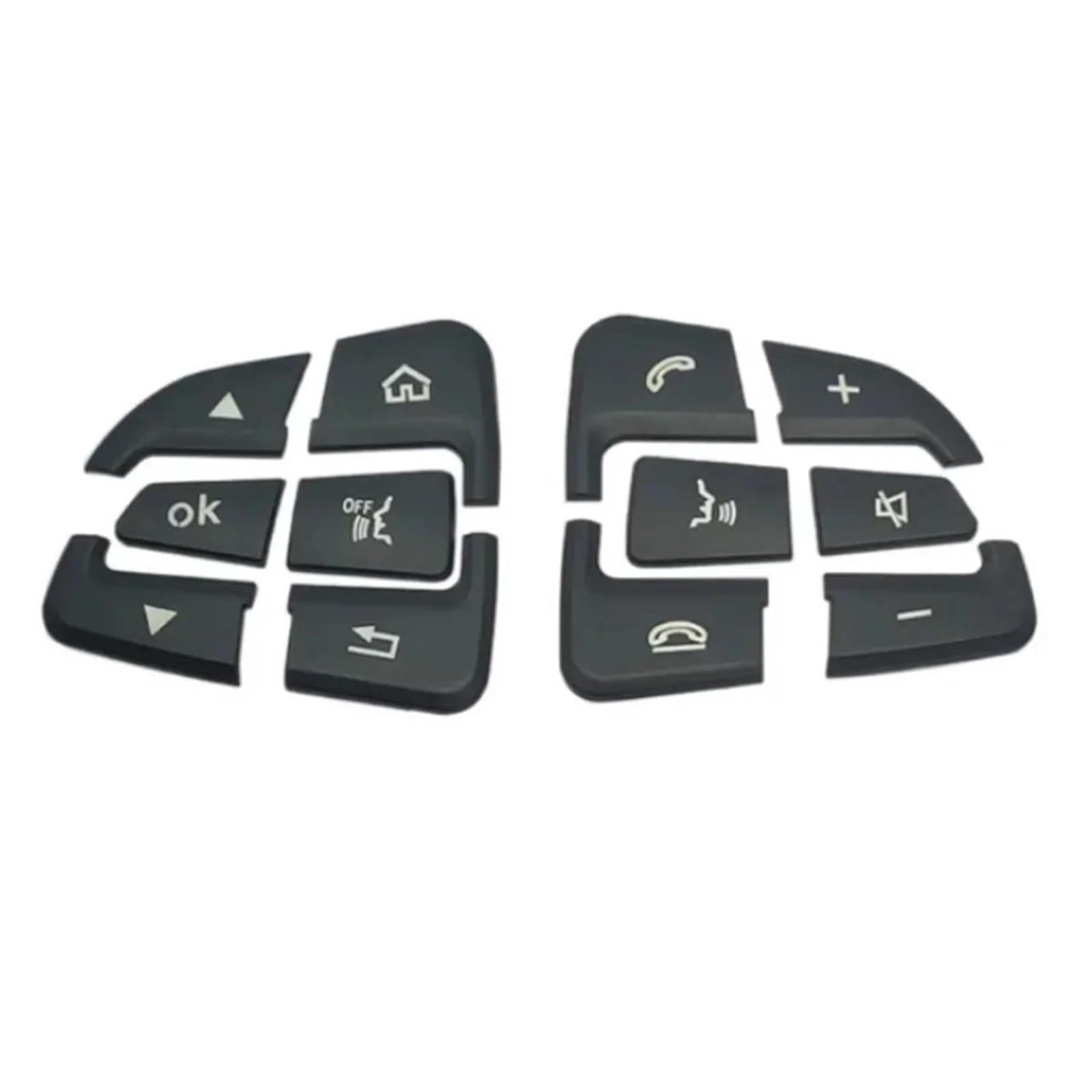 Car Interior Sticker for Mercedes for Benz GLA CLA GLE GLC GLS CLS W205 W253 C200L Steering Wheel Control Menu Switch Button Trim Interior Frame Trims Stickers(Color 2)