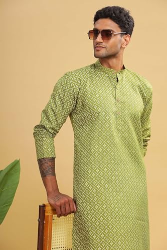 Image of BE ACTIVE Cotton | Traditional and Elegant Look | Indian Kurta for Men | Full Sleeve Kurta