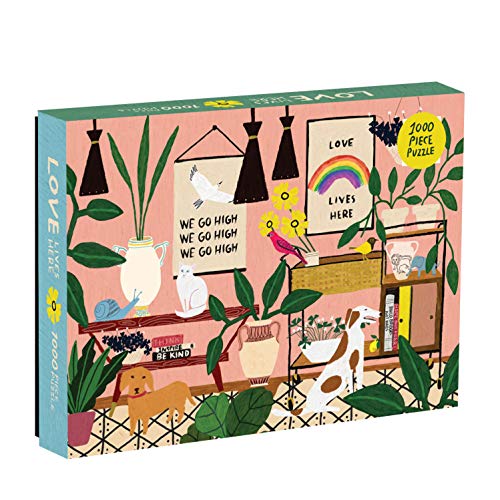 Galison Love Lives Here 1000 Piece Jigsaw Puzzle