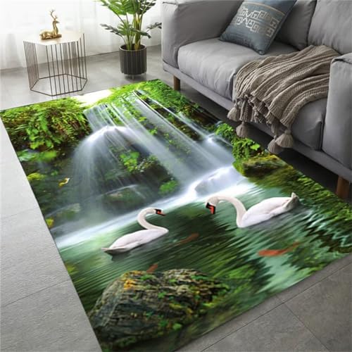 Tapis vert pas cher lavable 100x210 cm pour éliminer les taches - 2