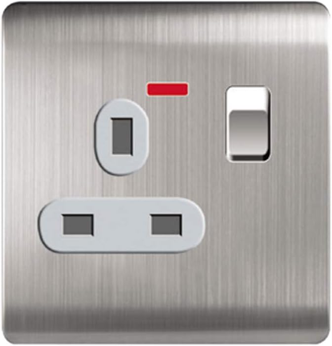Danube Home Milano Socket with Neon Sl (13A)