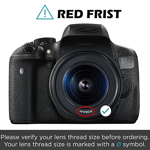 image for Veatree 58mm Lens Hood Set for Canon EOS 77D 80D 90D Rebel T8i T7 T7i 