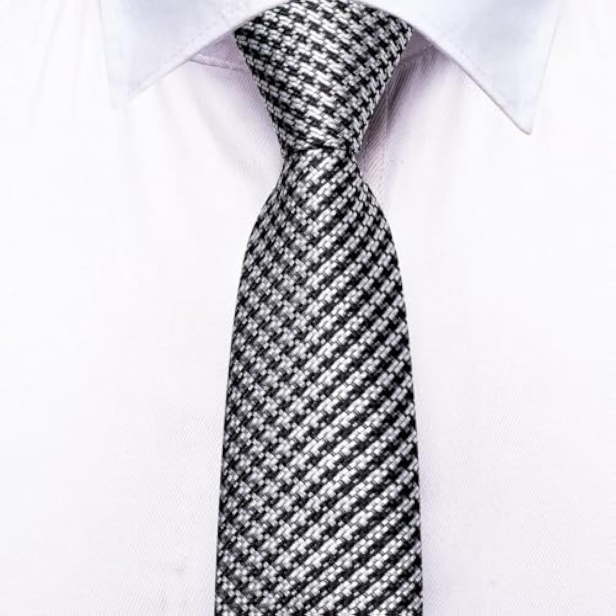 4pcs Lapel Pin and Necktie Handkerchief Cufflinks Set