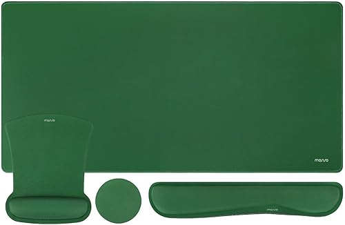 Miniatura 23 de MOSISO Juego de alfombrillas de ratón para teclado, almohadilla grande para gaming y reposamuñecas para teclado, reposamuñecas y posavasos para