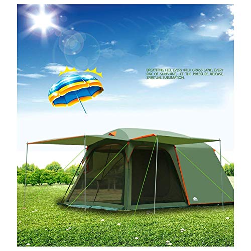 Gran tienda de campaña al aire libre de 4-6 personas anti-tormenta tienda de campaña for acampar lluvia tienda de campaña anti-UV de doble capa tienda de campaña, Apto forPicnic, senderismo, pesca, av