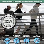 Mens Pedometer Watch for Walking Step Counter Watch No Charging, No App Connection, with EL Backlight. Simple, Practical Choice for Mobile-Free Fitness Enthusiasts TIMEURE-2308 - Image 3