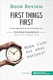 Book Review: First Things First by Stephen R. Covey: A new approach to time management