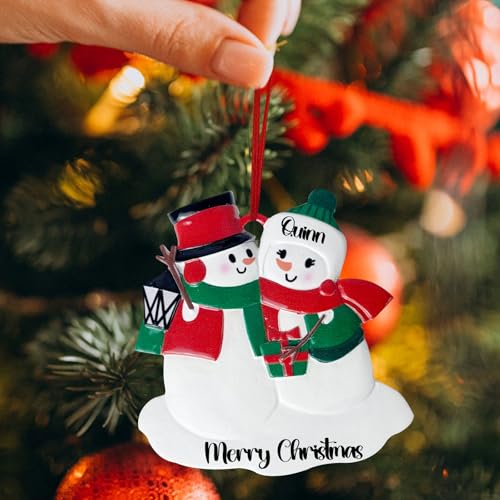 Adorno navideño Personalizado para Pareja, Nuestra Primera Navidad como señor y señora 2024, Adornos con Nombre Personalizados para la decoración del árbol de Navidad