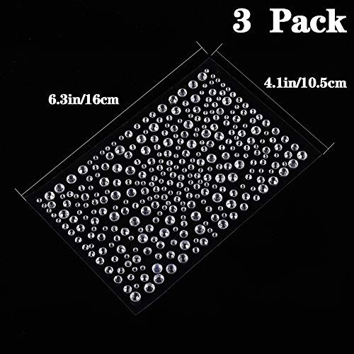 Xinstroe 3 Fogli 975 Pezzi Brillantini Make Up