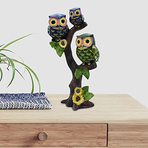 Image of PujaNPujari Owl Family Decorative Showpiece for Home Decor, Living Room and Office Decor