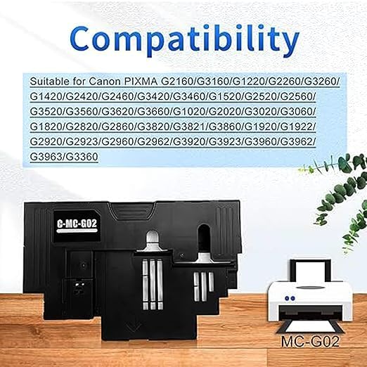 Image of MC-G02 Maintenance Cartridge Box Compatible for Cannon GM2070 /G5070 /G6070 /G1020 /2020 /2060 /3020 /G3060 /G560 /G570 Printers (MC-G02 Maintenance Box)