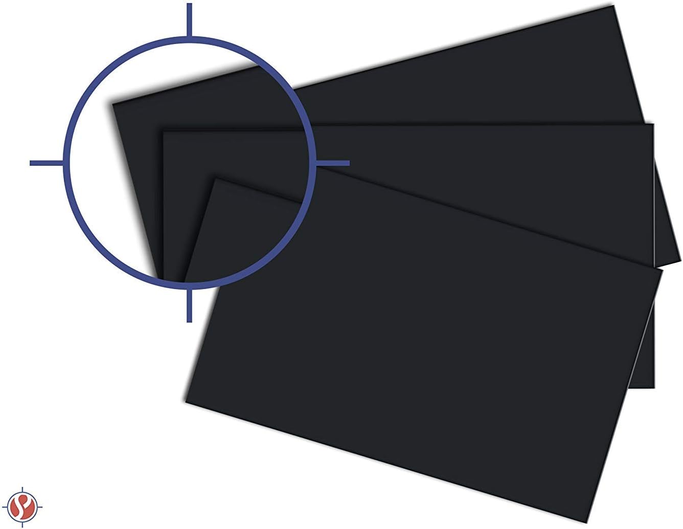 Black Chipboard - Cardboard Medium Weight Chipboard Sheets - 10 Per Pack | 11 x 17 Inches