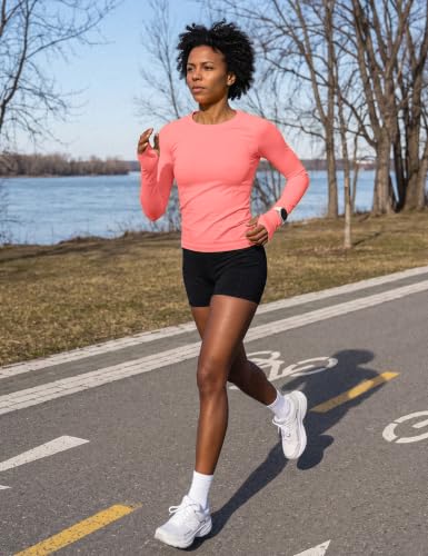 Image of MathCat Seamless Long Sleeve Workout Tops for Women