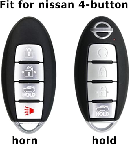 Miniatura 2 de ontto Compatible con Nissan Smart Remote Key Fob Cover Protección completa, Rosado