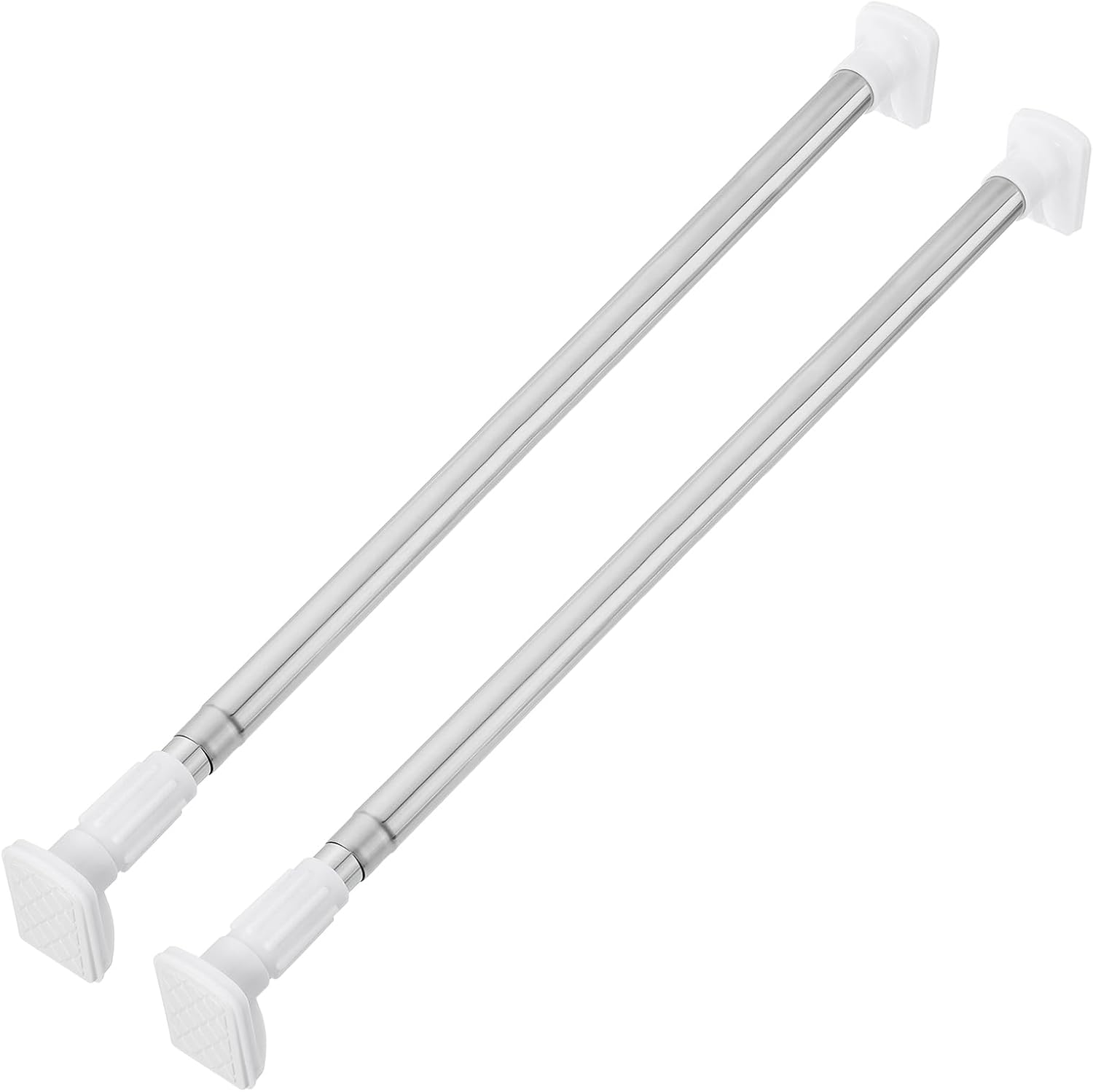 uxcell 2Pcs Under Mount Sink Support Brackets, 28-47" Adjustable Stainless Steel Support Legs No Drilling Basin Stand Sink Clips for Bathroom Kitchen Sink Repair & Support, Silver