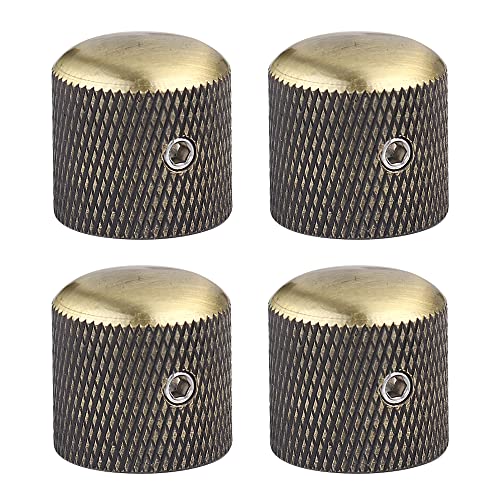 4Pcs Metal Guitar Knobs for Fender & Gibson