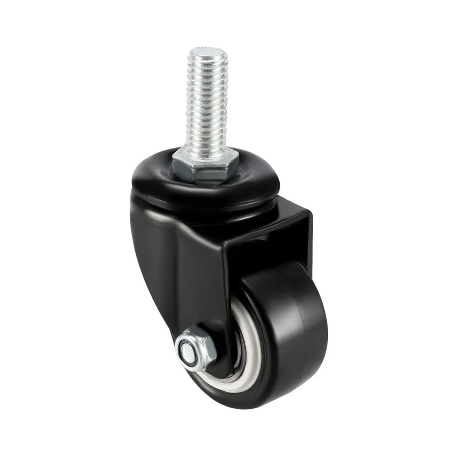 Lenkrollen-Set, 1,5 Zoll, PU, ​​M12 x 25 mm, 330 Pfund, 4 Stück