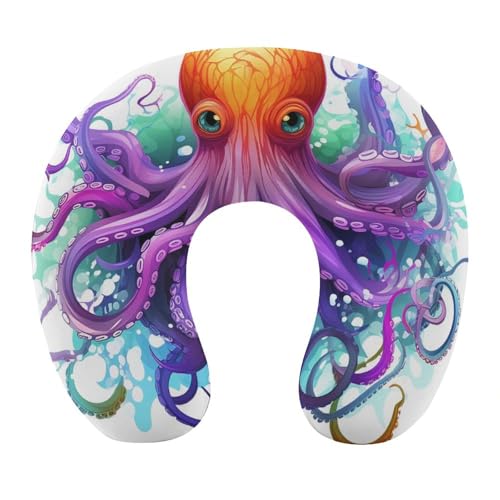 Almohada de espuma viscoelástica para viaje cervical miniatura 1