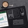 Satechi Bluetooth Extended Numeric Keypad (U.S. English Layout), Slim Rechargeable 34-Key Numberpad, for MacBook Air/Pro/Neo, iPad Air/Pro, iPad mini, Mac mini, iMac - Space Gray