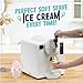 Nostalgia Easy-Dispensing Soft Serve Ice Cream & Frozen Dessert Machine, Makes 1 Quart of Ice Cream, Milkshakes, Frozen Yogurt, Gelato in Minutes, Ice Cream Sandwiches, With LED Display, White