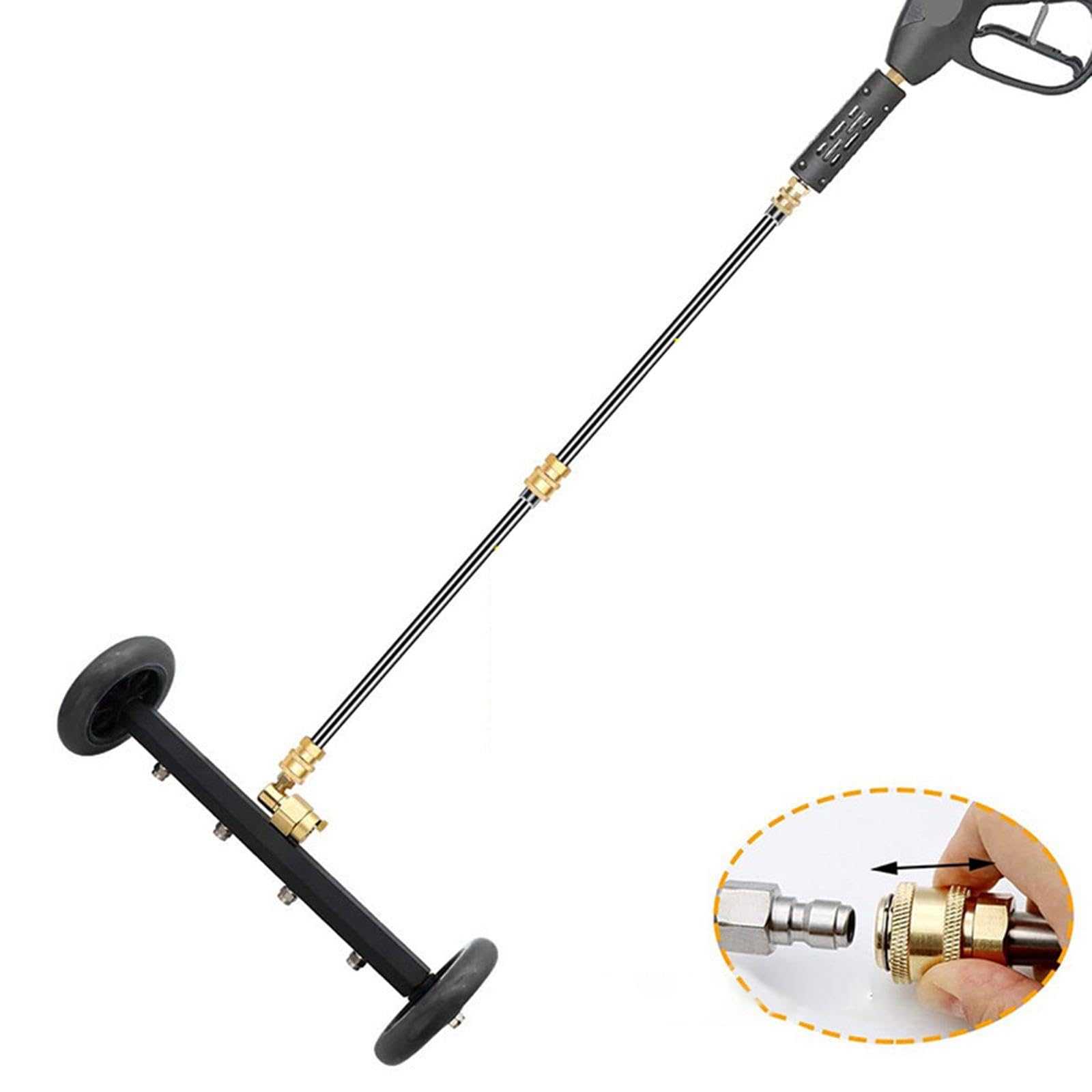 Idropulitrice per Sottoscocca con Accessorio Idropulitrice per Sottoscocca, Accessorio per Lavaggio Auto della Superficie del Bagagliaio, Asta Spazzol, Nero