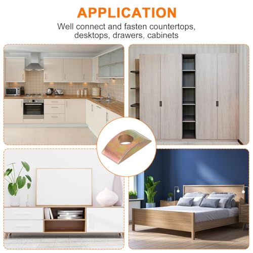 Laroal 20 stücke M8 Halbmond Mutter Scheiben Washer Stecker Hardware Solide Halbmond Mutter Scheibe