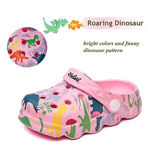 Image of Kids Clogs Boys Girls Toddler Dinosaur Slip on Slide Garden Shoes Cartoon Beach Pool Kids Clog Sandals Slippers Water Clogs
