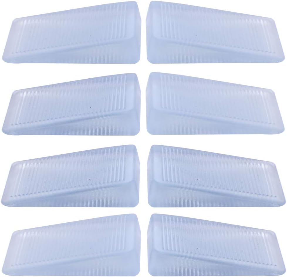 Wadoy Plastic Shims (8 Packs) for Toilet Leveling, Multi Purpose White