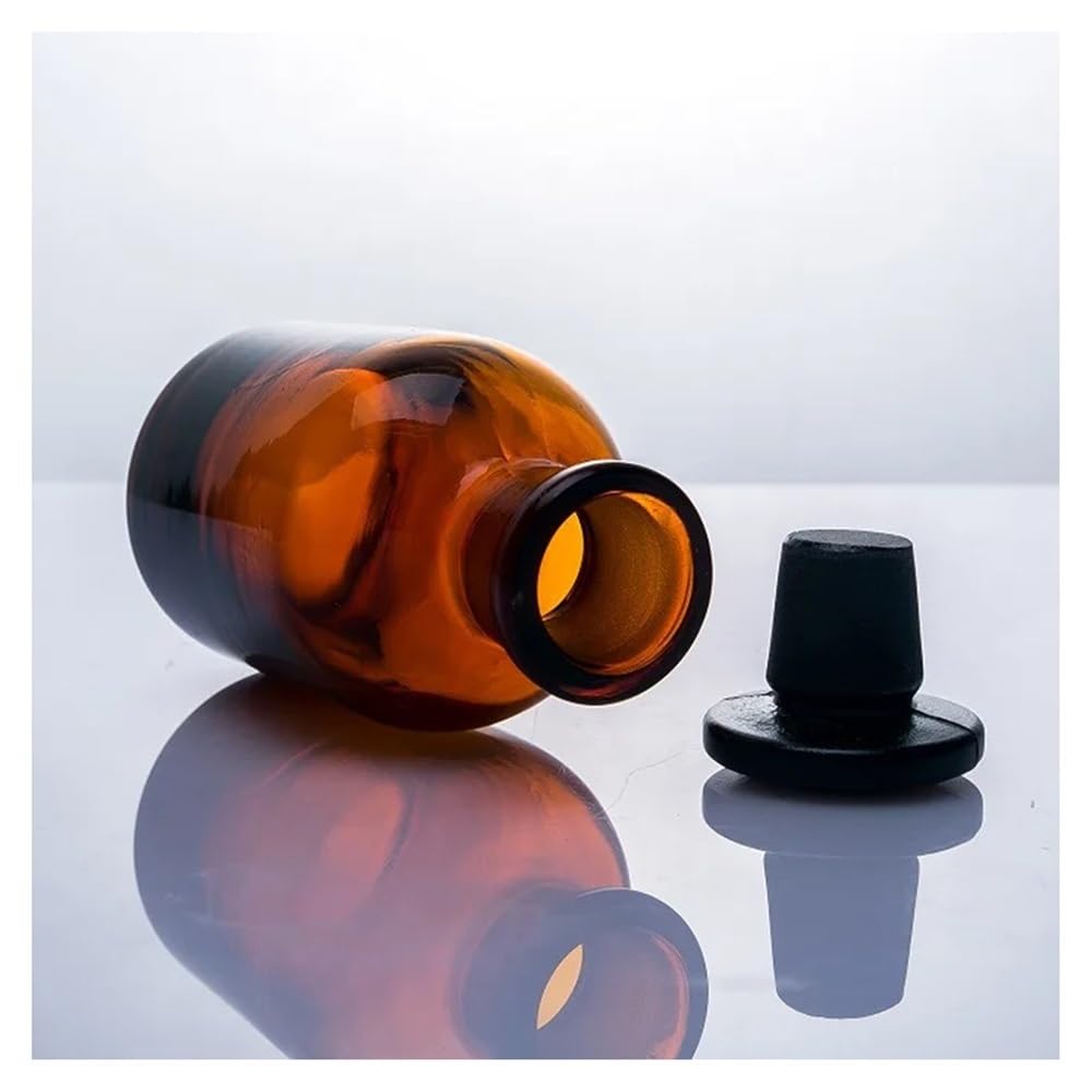 Équipements et fournitures de laboratoire Flacon de réactif à col 1000ml, verre ambré brun 1L avec rodé, équipement laboratoire