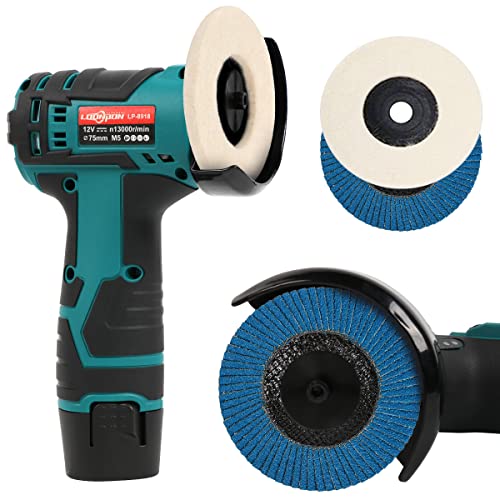 Jiuneng Mini Angle Grinder,12V Mini Cordless Angle Grinder With Two Battery, Metal Cutter Machine For Grind,Cut #TOP2