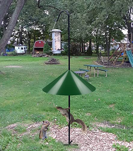 image for Ansionsol 19 Inch Wide Squirrel Baffle for Bird Feeder Pole, Outside P