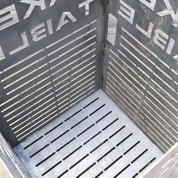 Incinerator Extra Large - Portable Burn Box - Burn Barrel - Burn Cage - Metal Backyard Burn Bin - Contained Fire Pit for Controlled Burns