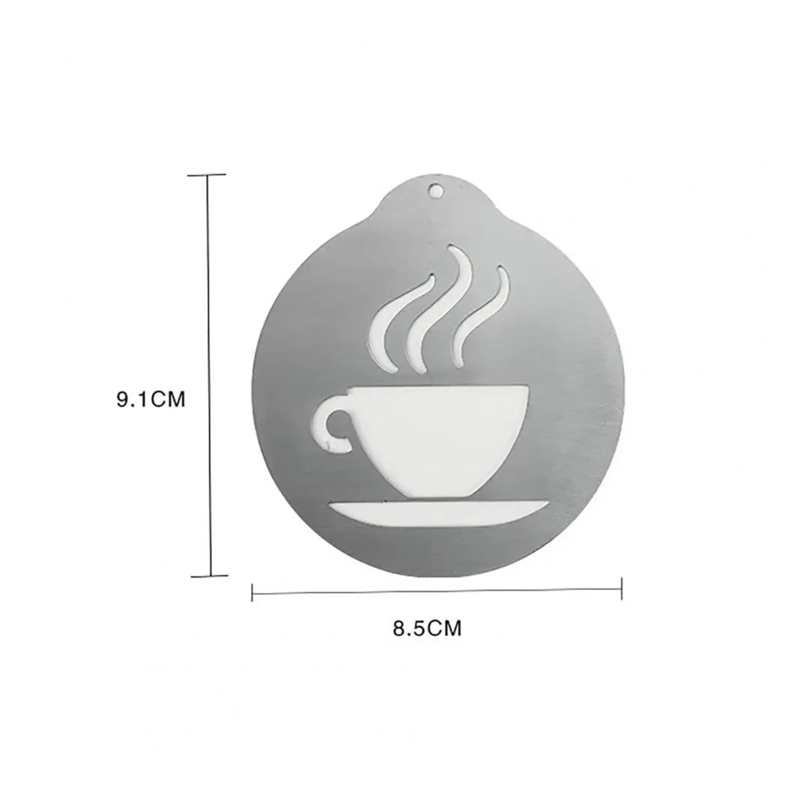 Pochoirs à café, modèle de gâteau en mousse, dessin, moule Cappuccino, outils tamis poudre, 5 pièces