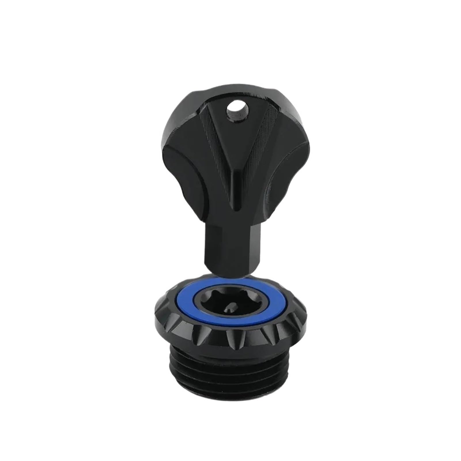 Für YAMAHA YZF R6 R3 R1MT-07 MT-10 XJ6 XT660R XT660X XSR700 FZ8 FZ1 Motorräder Anti-Diebstahl-Öleinfülldeckel Motorölstopfenabdeckung(Blue)