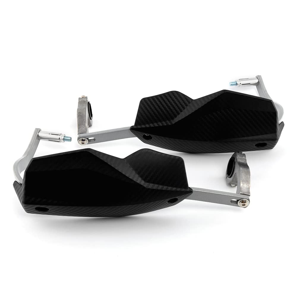 Protezione per la mano della moto 22MM 28MM Protezione per la maniglia Protezione per la protezione della mano del manubrio per motocicletta Scooter antivento (Nero)