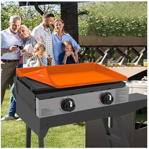 22" Silicone Griddle Cover for Blackstone: Grill Accessories 22 inch Full Wrap-Around Griddle Flat Top Cover Food-Grade Protection Grill Buddy Mats Cover