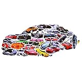 Sports Car Stickers 50 Pcs Waterproof Durable Vinyl Stickers, Cute, and Stylish Teen Stickers,...
