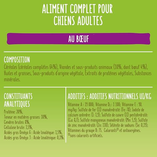 Croquettes pour grand chien Friskies Maxi au bœuf pour la satiété de votre animal