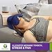 Sinus Pressure & Migraine Headache Relief Cap and Eye Wrap - Deep Penetrating Herbal Ice hat for Hot or Cold Sinus Pain Relief