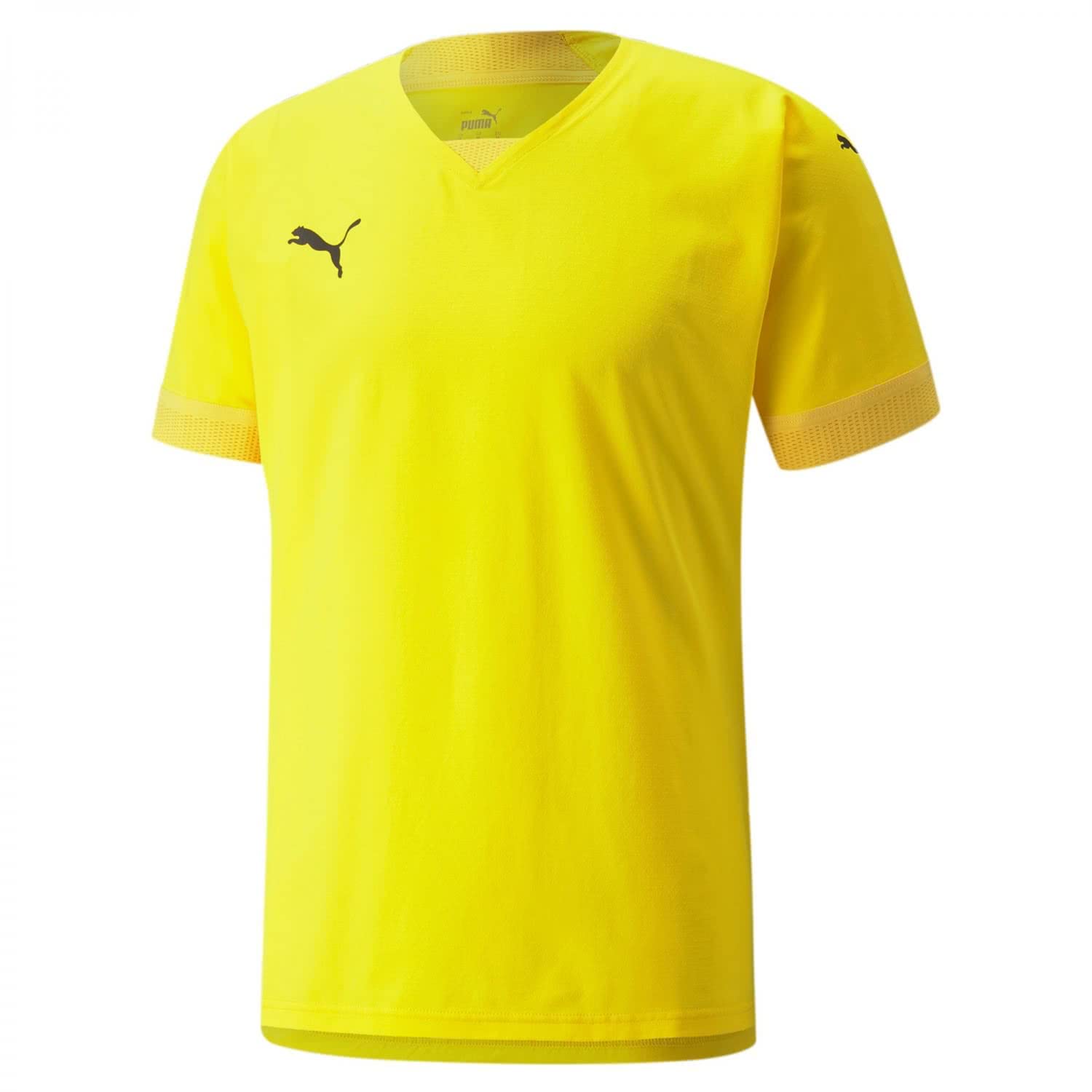PUMA Men's Teamfinal Jersey Football Shirt, Cyber Yellow-Freesia, M