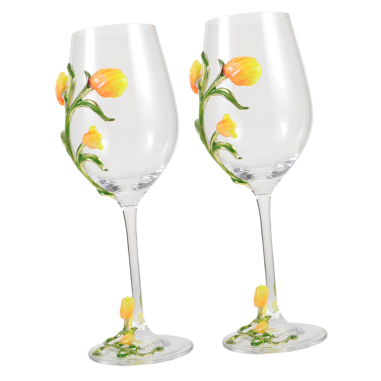 Paire de verres à vin en verre délicats Cabilock pour art de la table élégant
