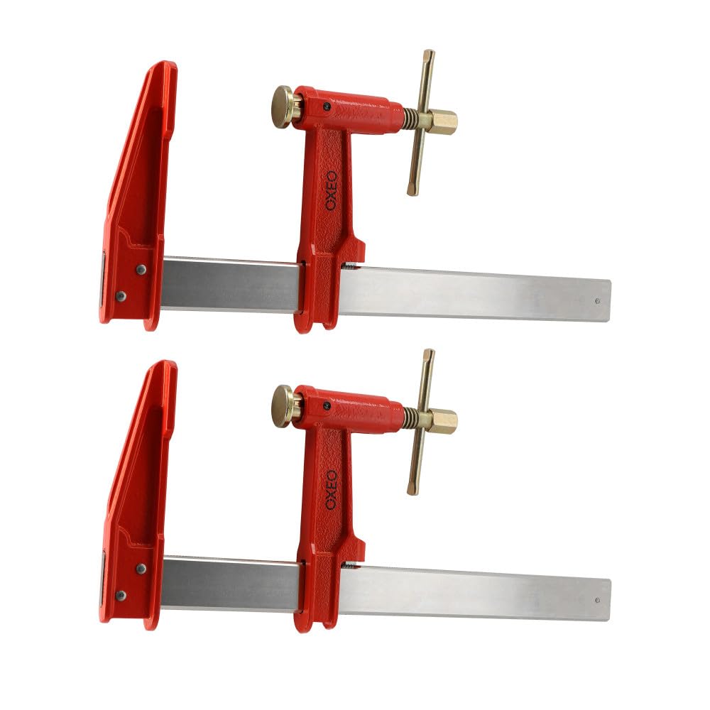 Lot de 2 serres joints à pompe 30 cm - Acier laminé - Longueur de serrage 30 cm - Saillie 125mm - Frein anti glissement