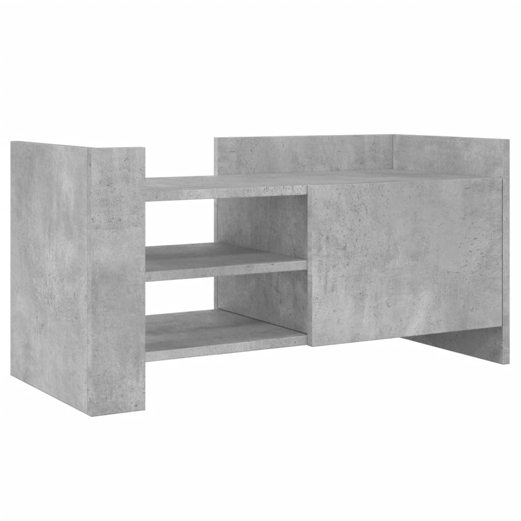 vidaXL Mobile per TV Grigio Cemento 80x35x40 cm Legno Multistrato, supporto TV, credenza TV, mobile HiFi, mobile porta TV, porta TV