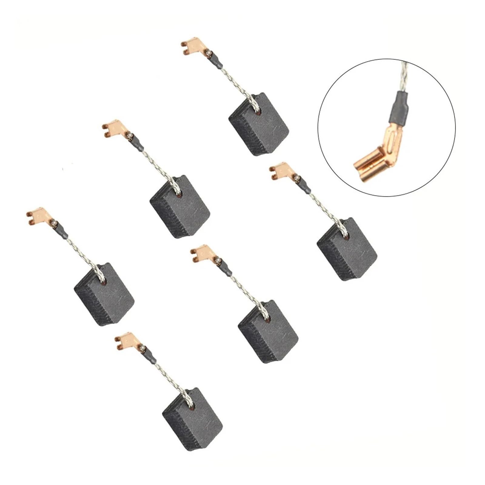 Zestaw 6 szczotek węglowych szlifierka kątowa szczotka grafitowa N421362 DWE4217 DWE4238 akcesoria do elektronarzędzi