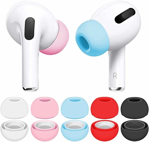 Tamaño mediano compatible con AirPods Pro 2nd 1st Ear Tips Buds, goma de silicona suave, tapón para los oídos de gel compatible con AirPods Pro 2