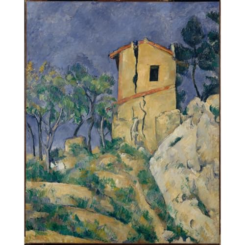 Impression sur toile La maison aux murs fissurés 1892 grand format 127x101,6 cm décoration murale